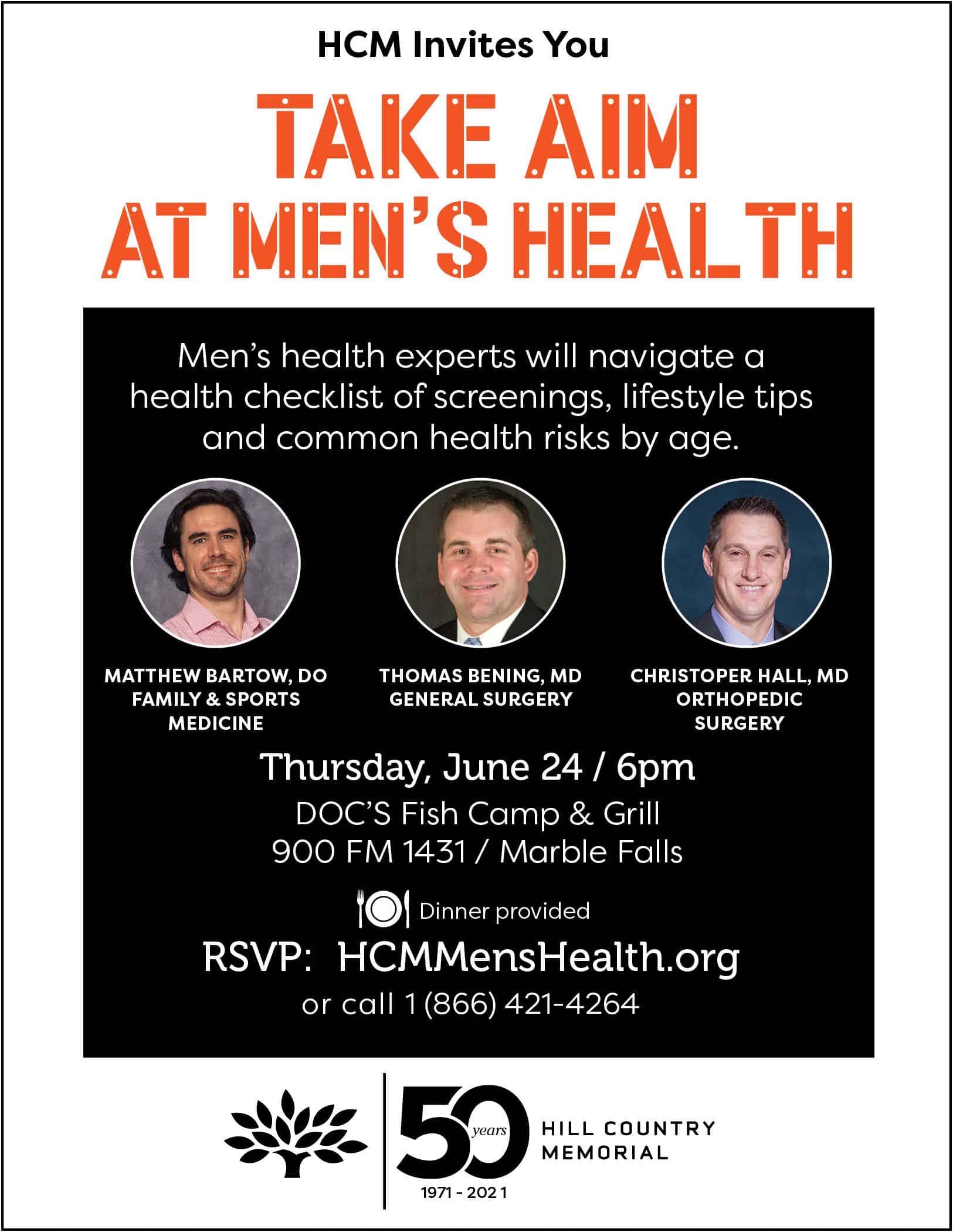 Men�s Health Event Marble Falls Hill Country Memorial